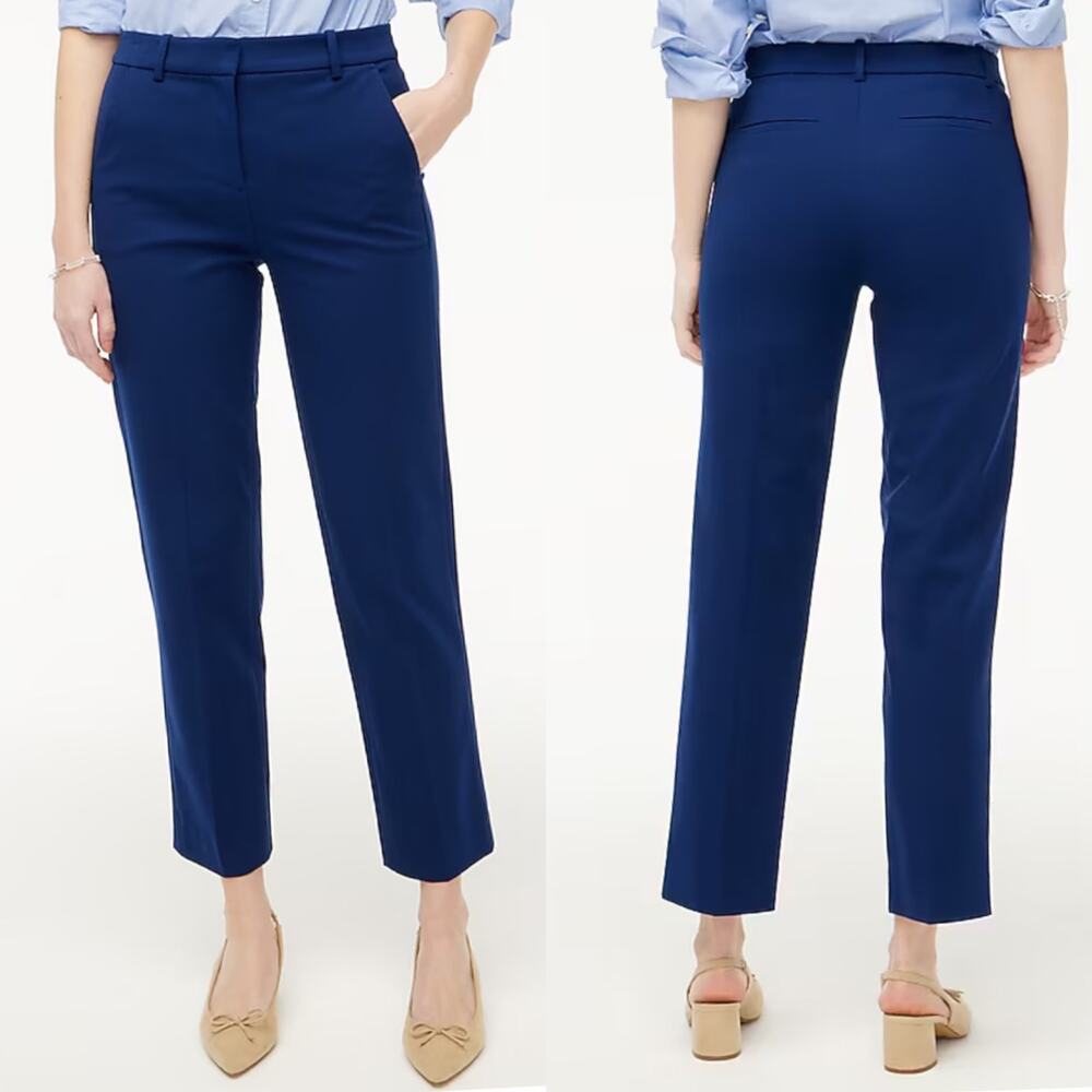 NWT J. Crew Factory‎ Kallie Straight Leg Pant Size 6 Navy Blue